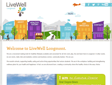 Tablet Screenshot of livewelllongmont.org
